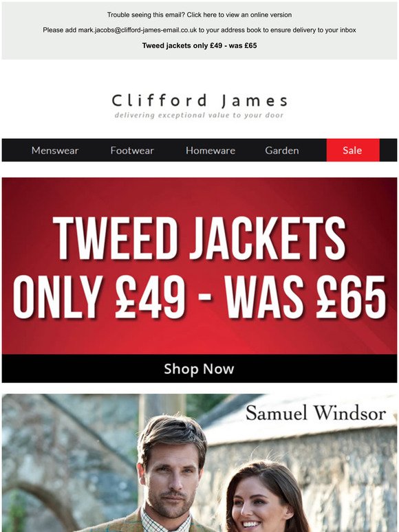 Price reduction on Tweed Jackets