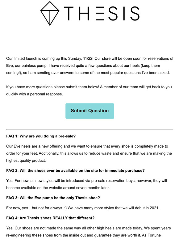 Your questions answered!