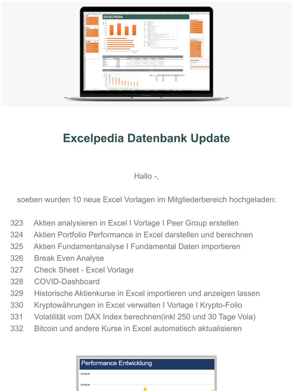 Excelpedia Datenbank Update
