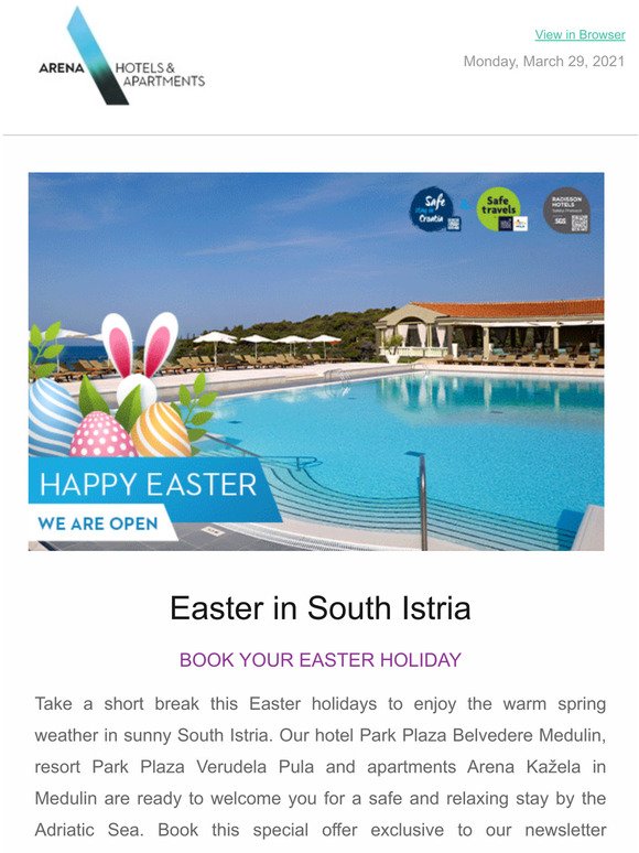 Special offers for safe holidays on the sunny Adriatic