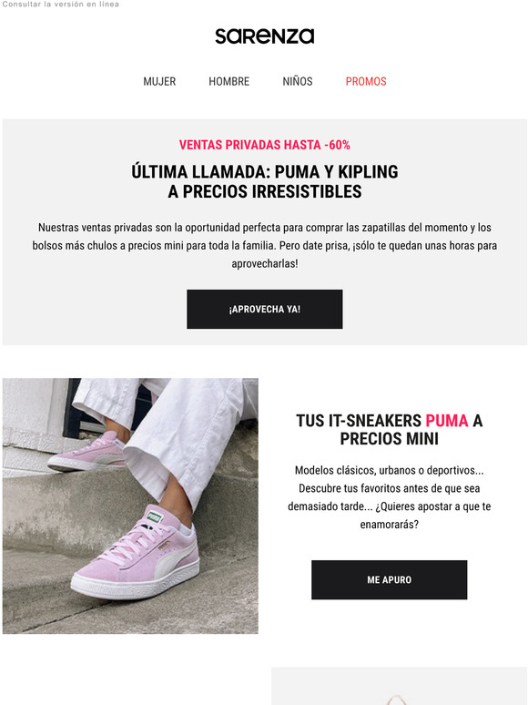 zapatos puma tienda kipling