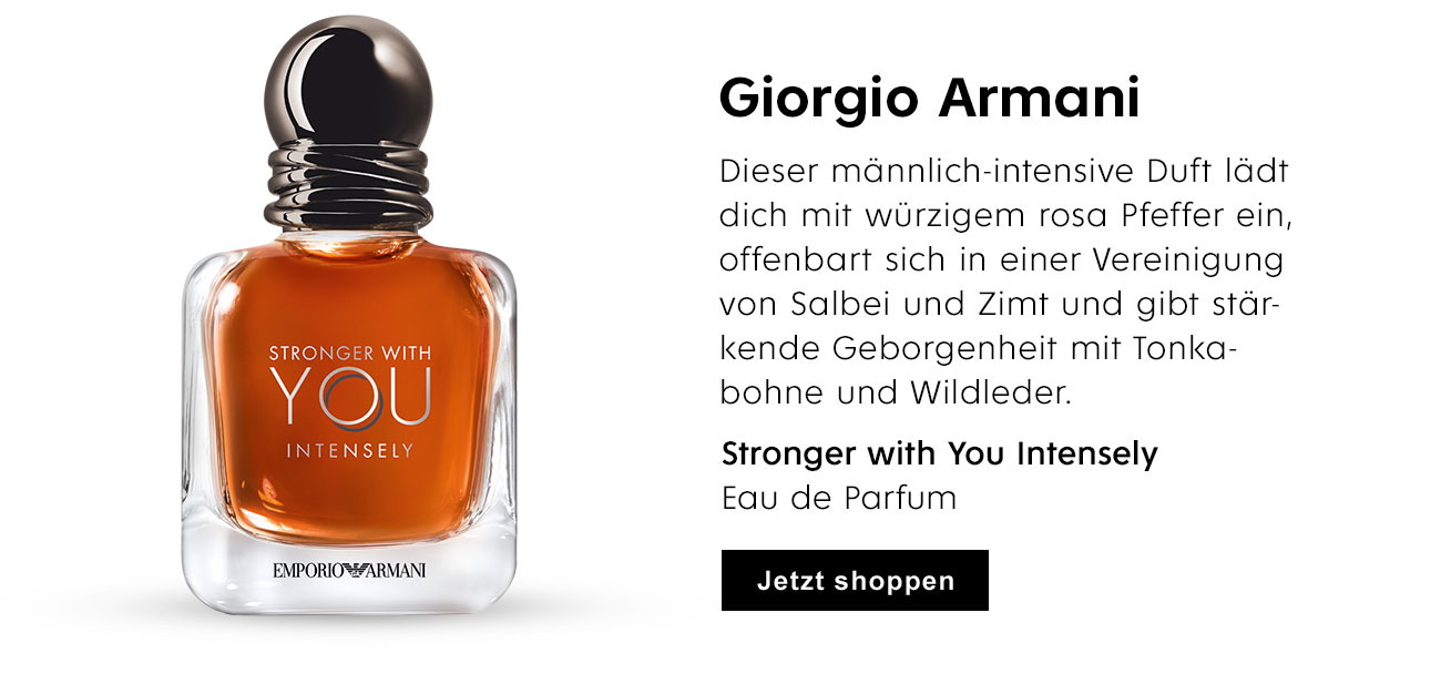 Giorgio Armani Emporio Armani Stronger with You Intensely Eau de Parfum. Jetzt shoppen