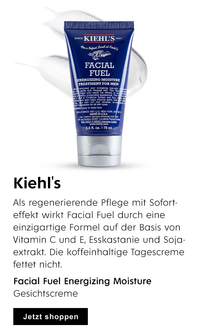 Kiehl's Facial Fuel Energizing Moisture Gesichtscreme. Jetzt shoppen