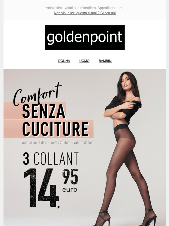 Collant Goldenpoint Donna - Microfibra Senza Cuciture, 50 Denari, Coprenti E Elasticizzati - Foto 2