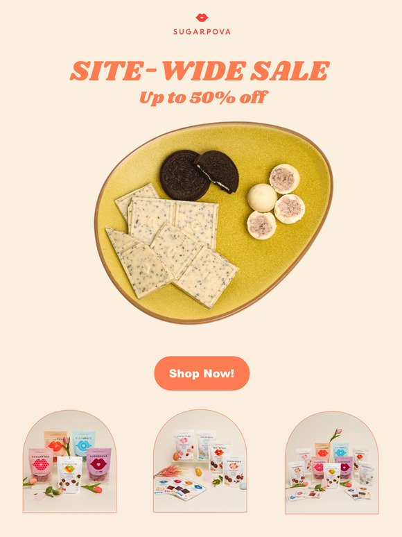 50% Off Sitewide!