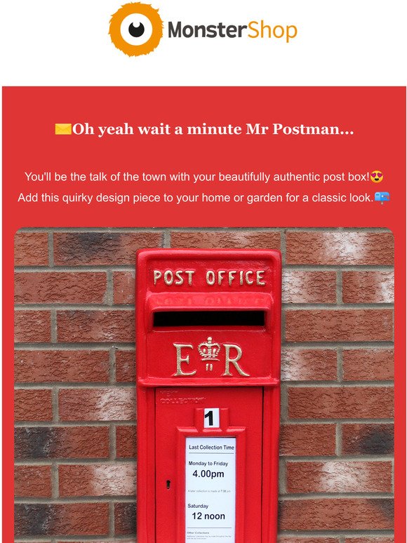 Oh yeah wait a minute Mr Postman