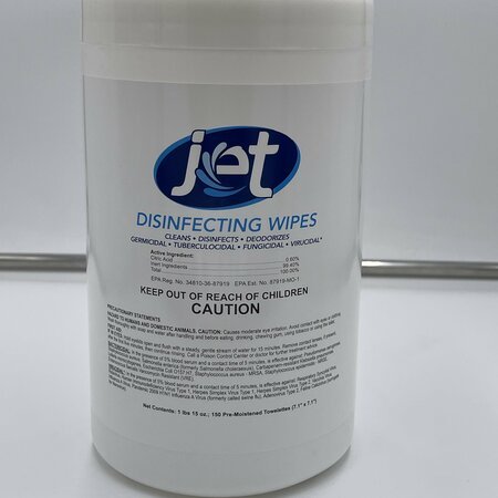 Jet Disinfecting Wipes (EPA List-N Registered) (150/Container)