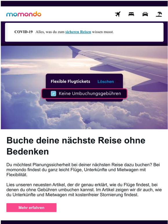 So nutzt du momondo, um flexible Reiseoptionen zu finden