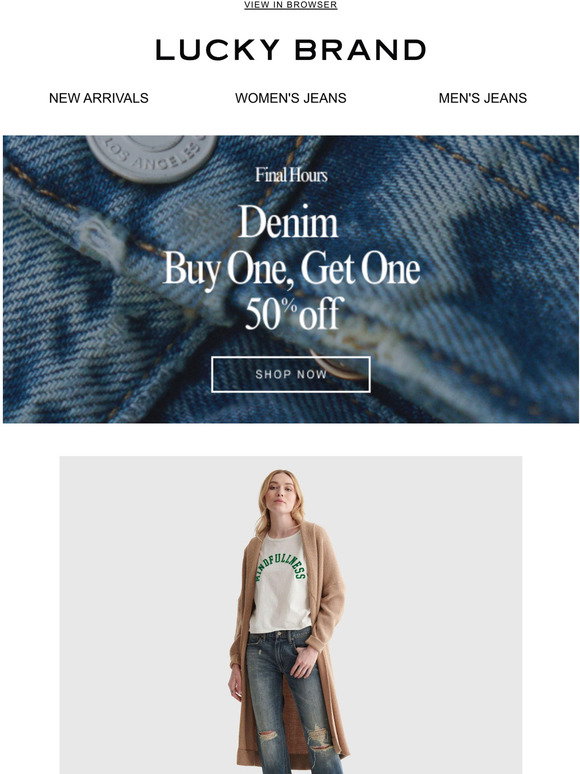 Lucky Brand: HALF OFF Our Best-Selling 