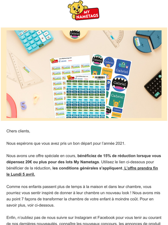 Offre spciale & Dernires nouvelles chez My Nametags | Speciale aanbieding & Het Laatste Nieuws