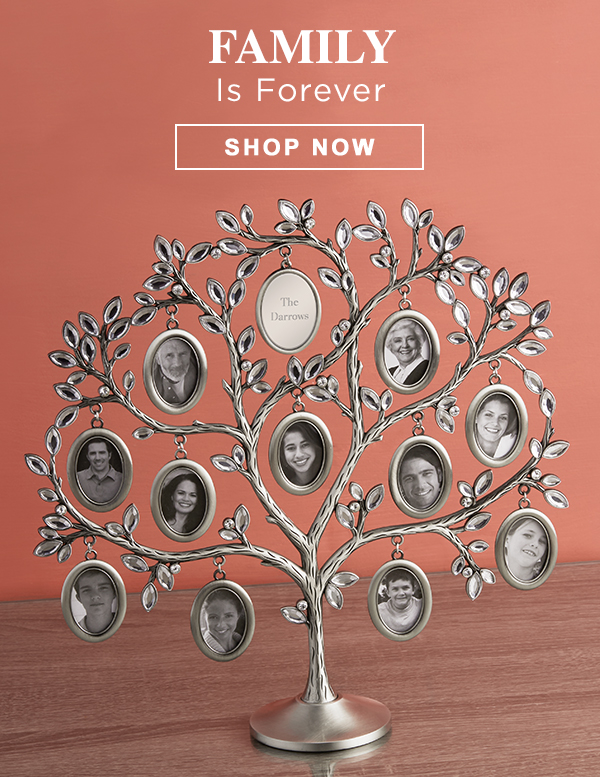 Things Remembered Family Tree Frames + Family Tree Jewelry Milled