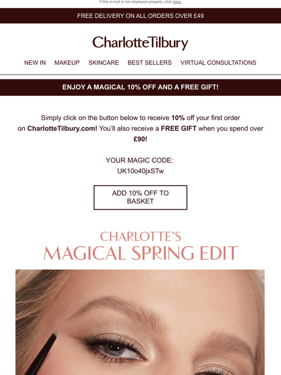 charlotte tilbury free delivery code