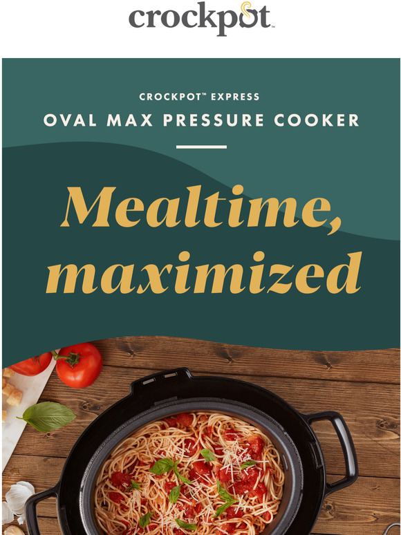 CrockPot Meet the New Express Oval Max Pressure Cooker Milled