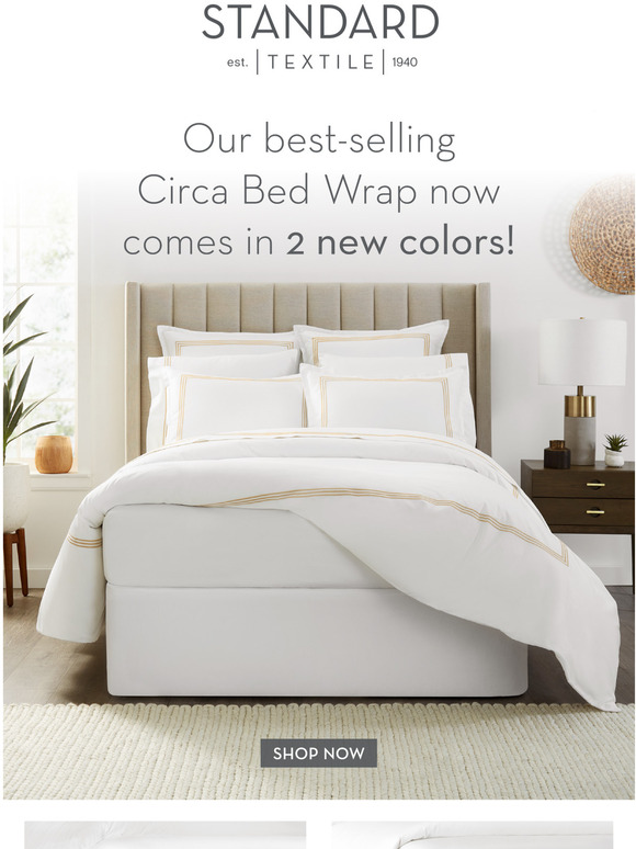 Standard Textile Home Circa Bed Wrap NOW in Black & White Milled