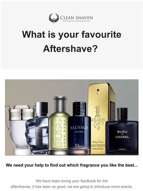What Aftershave do you like the best? - Let us know!