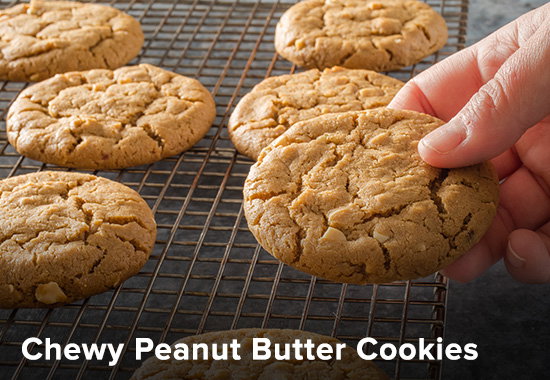 Chewy Peanut Butter Cookies