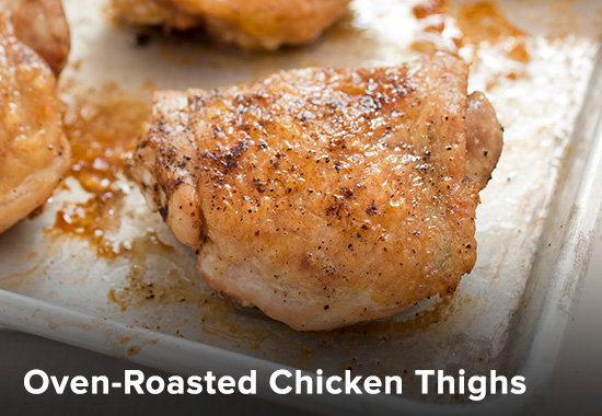 Oven-Roasted Chicken Thighs