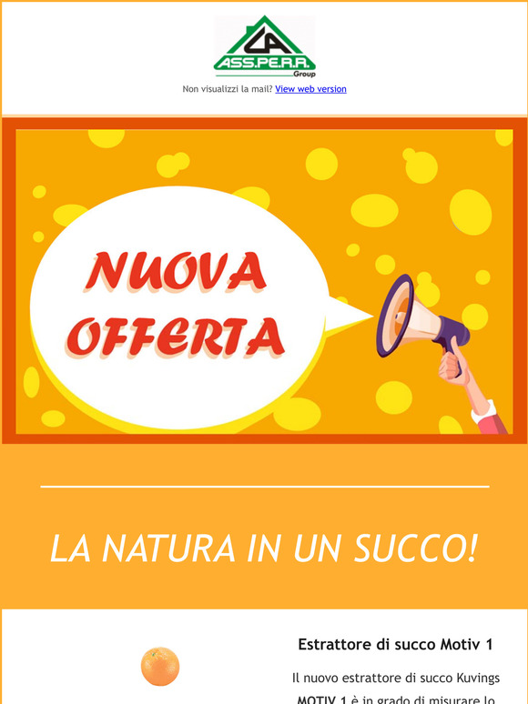 Natura in un bicchiere...ancora pi conveniente