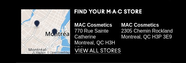 FIND YOUR MAC STORE