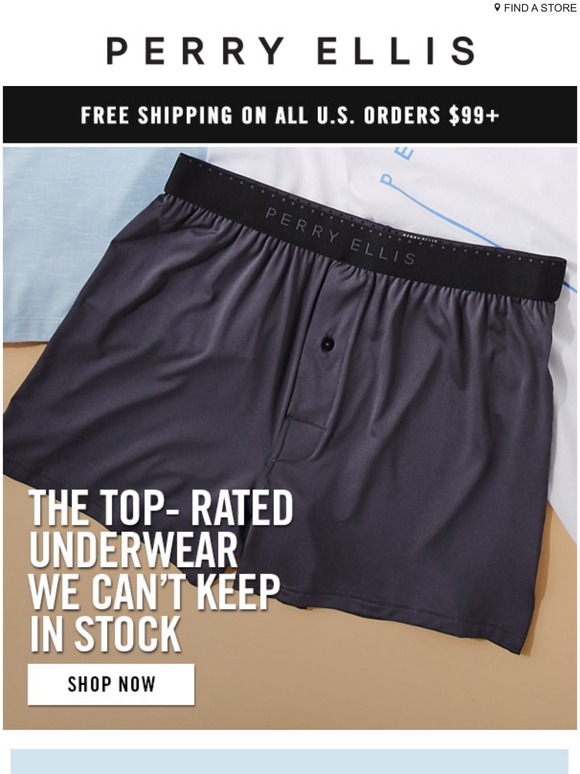 Perry Ellis The Top Drawer Hero These Boxers Are a MustHave Milled