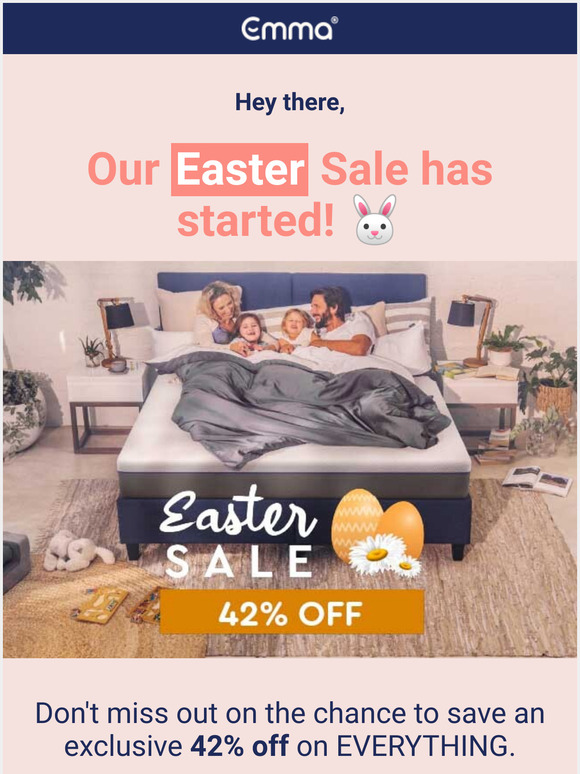 emma mattress easter sale