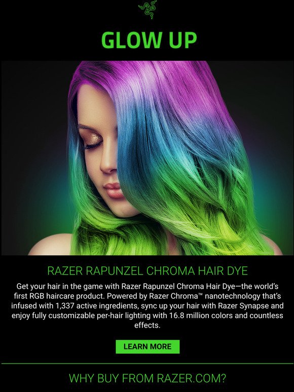 razer rapunzel chroma hair dye