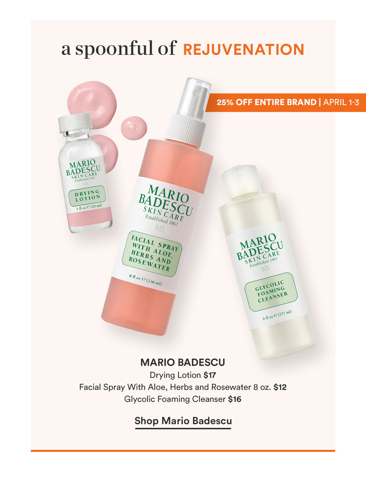 A spoonful of rejuvenation | Mario Badescu