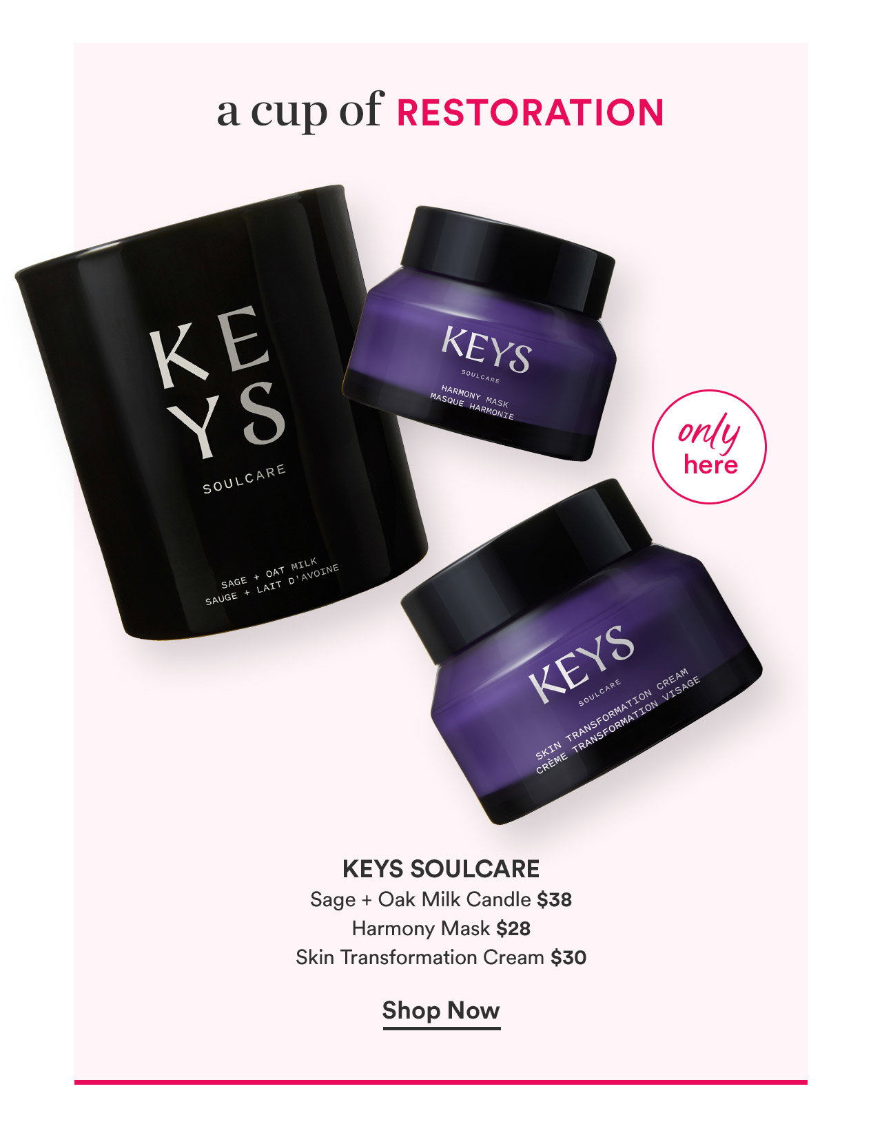 A cup of restoration | Keys Soulcare