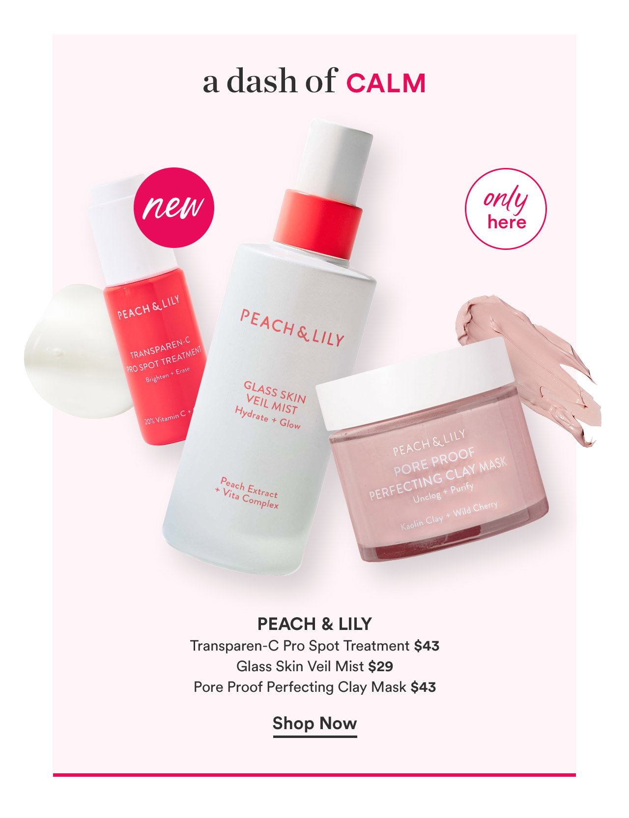 A dash of calm | Peach & Lily