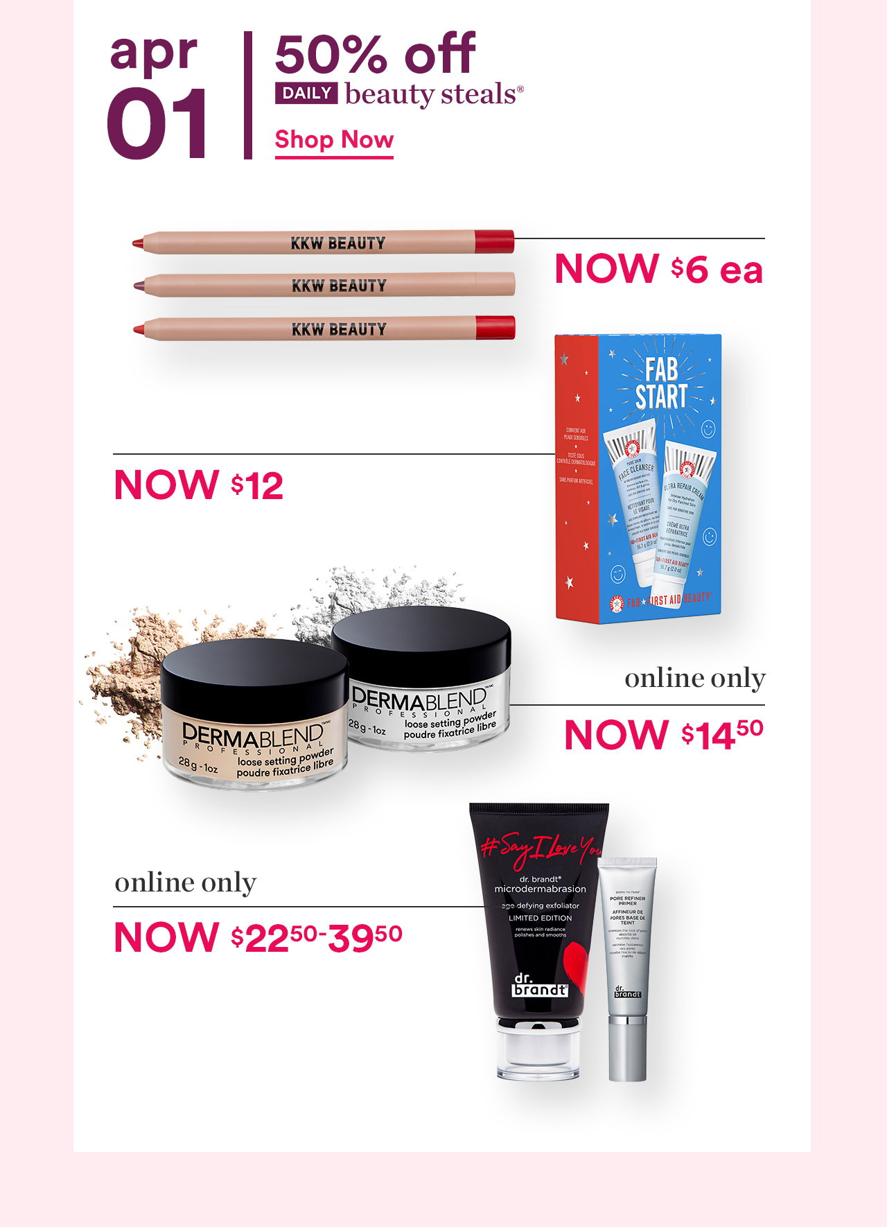 50% Off Daily Beauty Steals | Shop Now