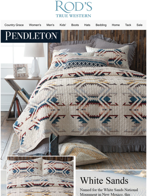 rods Western Bedding Inspiration Courtesy of Pendleton Milled