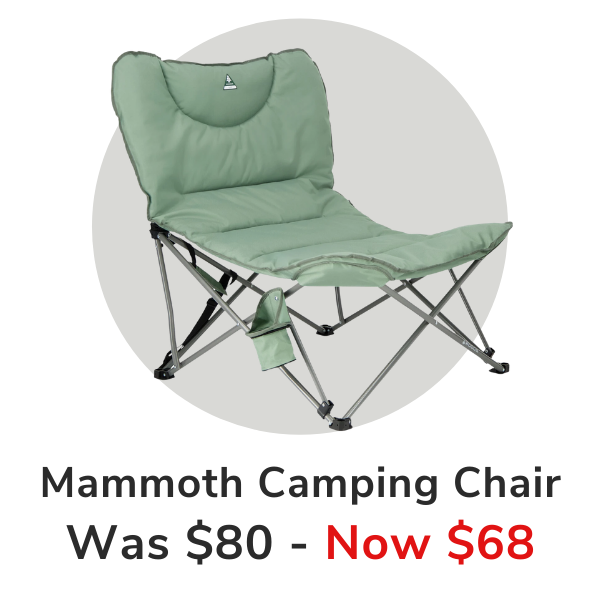 Woods mammoth folding padded best sale camping chair