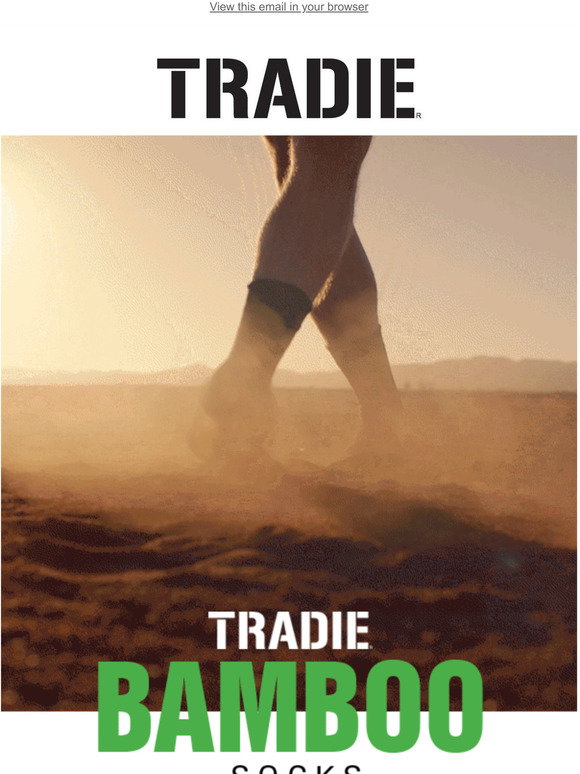 TRADIE: ELECTRIC! NEW No Chafe Bamboo