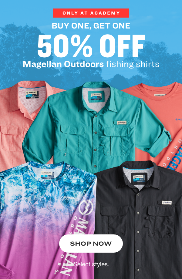 Academy Sports + Outdoor: BOGO 50% Off Magellan Outdoors Fishing Shirts