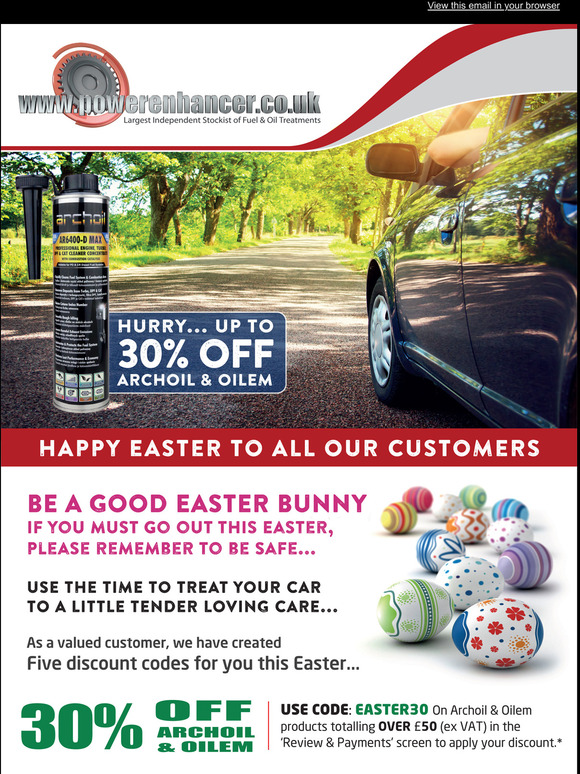 Dont Miss Out!  Up to 30% off Archoil and 70% off Wynns Car Care Cleaning Products + A Free Gift!