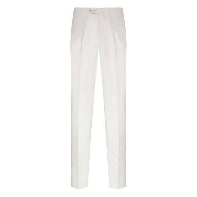 White Loro Piana Cotton Sport Trousers