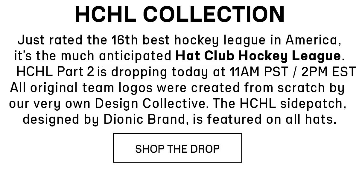 Hat Club - Minor League Hockey 5950s going online Tuesday