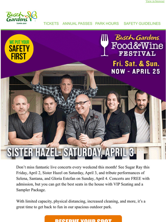 SeaWorld Parks More acts added to the Food & Wine concert lineup! Milled
