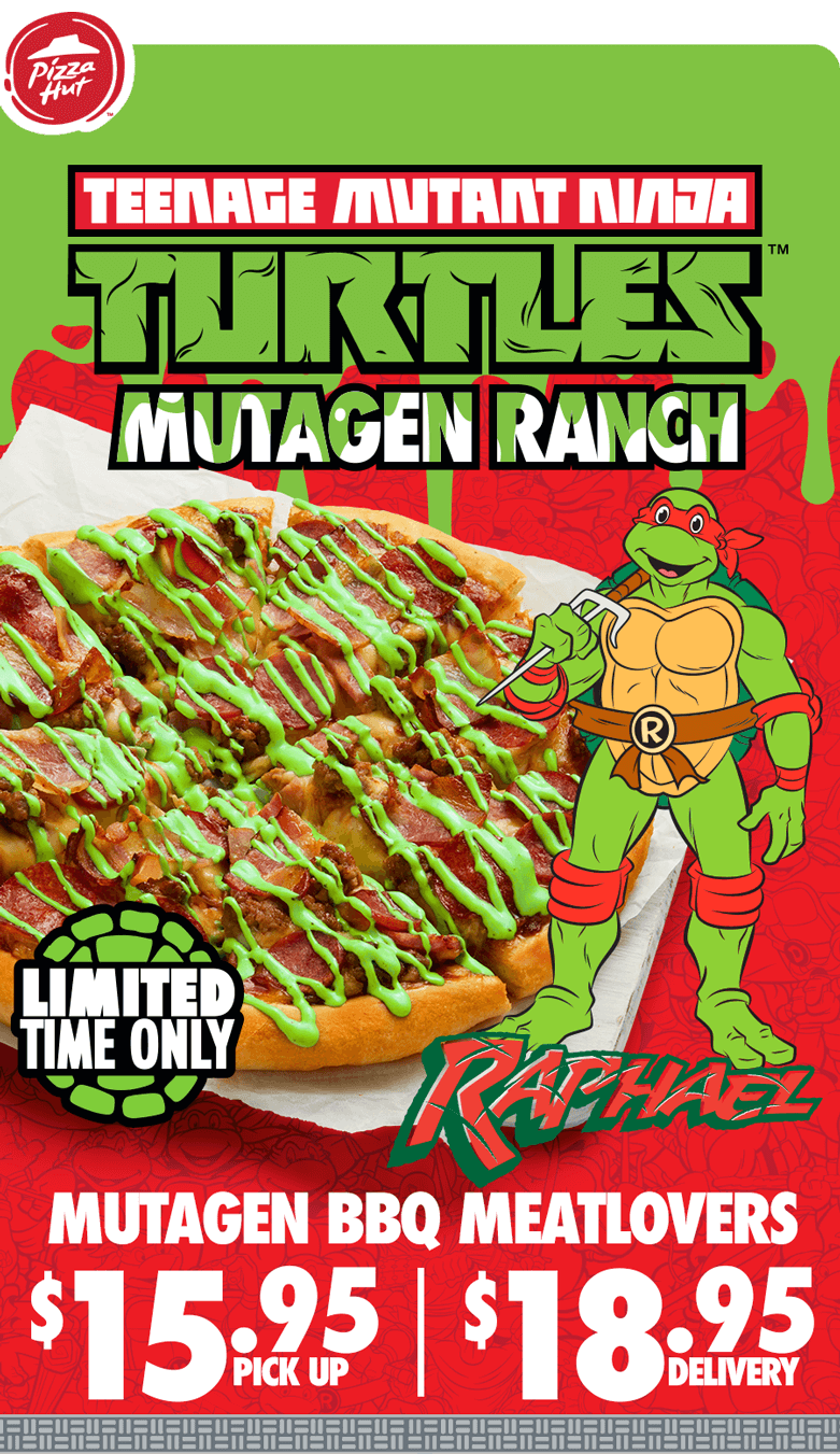 Pizza Hut now has Mutagen Ranch for their latest Ninja Turtles promo