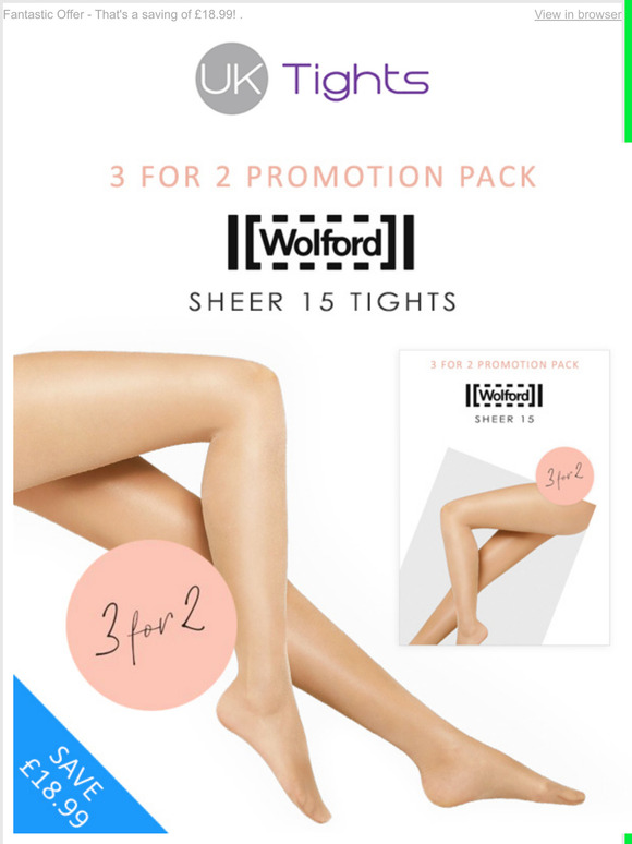 Wolford sheer 15 3 for 2 Clearance