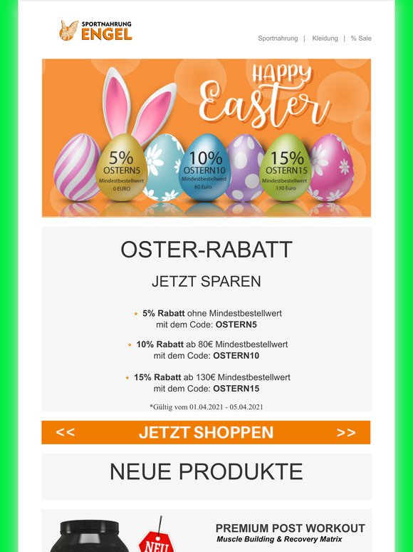  Frohe Ostern!  Tolle Spar-Aktionen - Nur fr kurze Zeit!