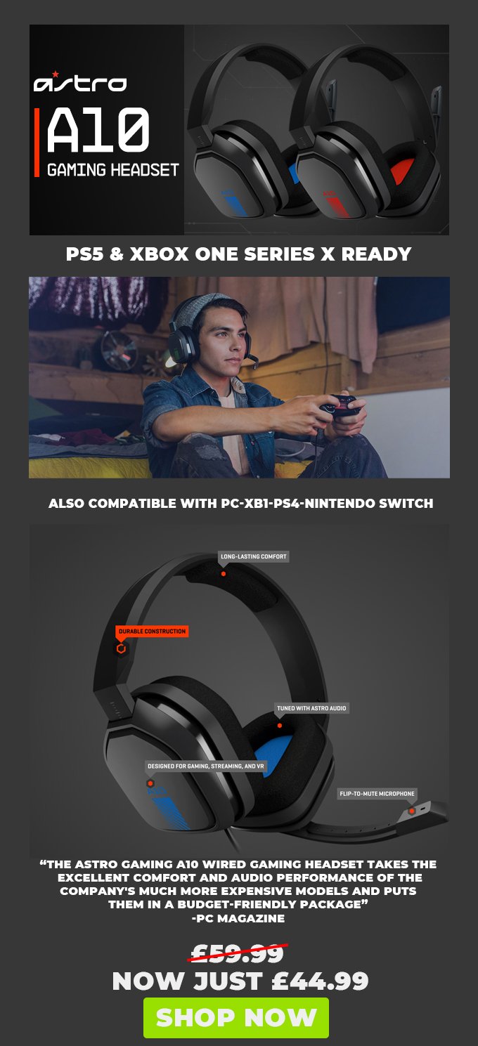 Lime Pro Gaming Astro A10 Gaming Headsets Now Just 44 99 Milled