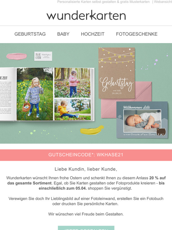 Jetzt 20% Osterrabatt sichern