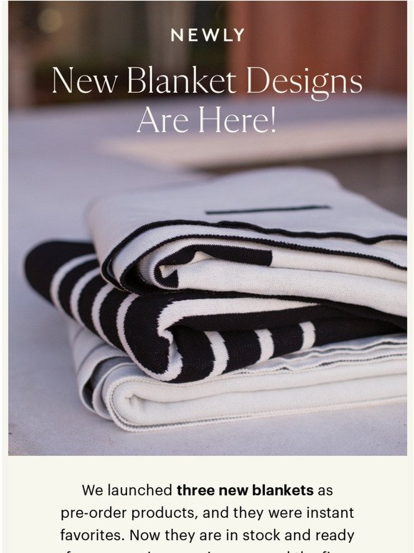 Your blanket upgrades are here!