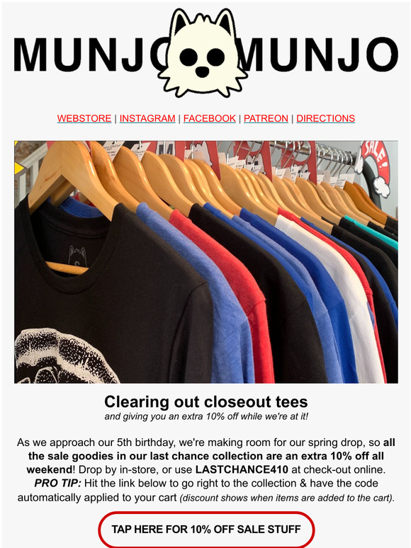 10% OFF LAST CHANCE + OPEN LATE!
