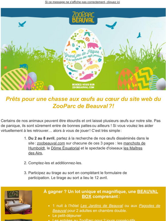 ZooParc de Beauval: Grand jeu de Pques: la recherche des ufs perdus des ...