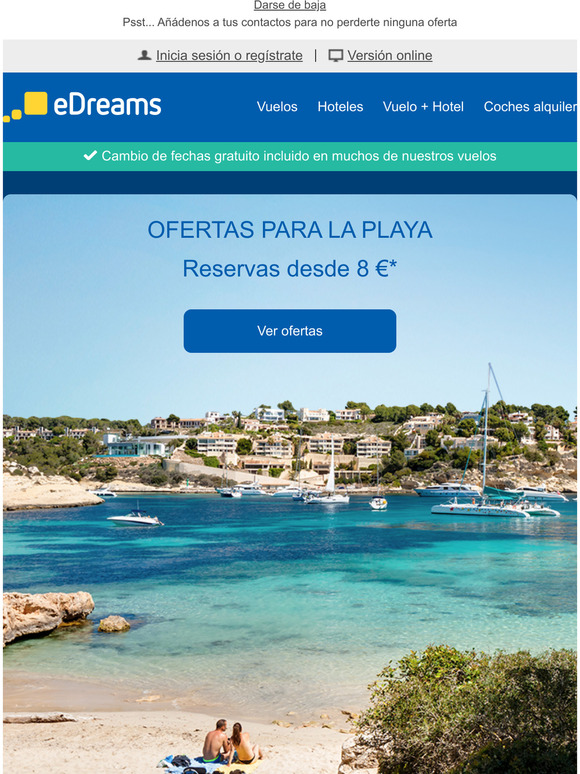 edreams es Reserva tus vacaciones en la playa Milled