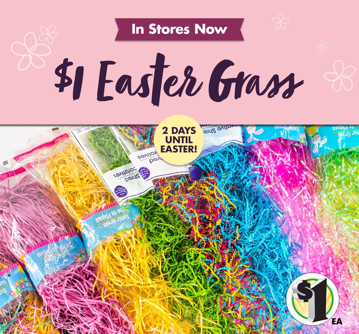 Dollar Tree Hop In Stores Now We Have What You Need for Easter! Milled