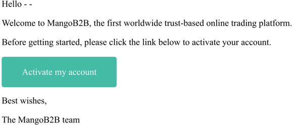 Welcome aboard. Please activate your account