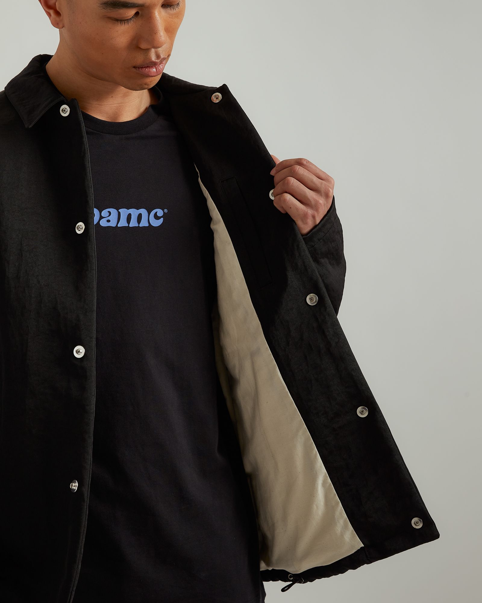 新品 OAMC context coat ロゴ パッチ 中綿 ワイド コート xn